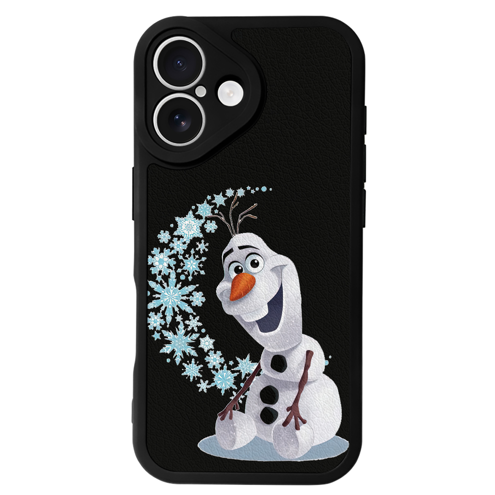 （画像用） アナと雪の女王 アンナ エルサ Frozen Anna Elsa 【iPhone 16シリーズ対応】シリコンスマホケース（レザー調） 材質：シリコン
